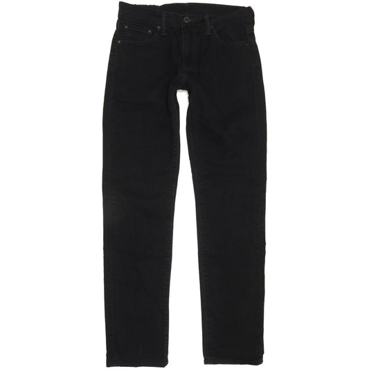 Levi's 511 Men Black Straight Slim Stretch Jeans W29 L31