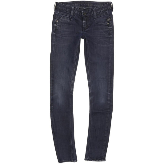 G-Star New Radar Women Navy Skinny Slim Stretch Jeans W26 L31