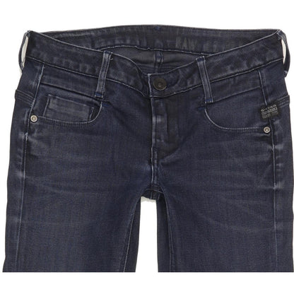 G-Star New Radar Women Navy Skinny Slim Stretch Jeans W26 L31