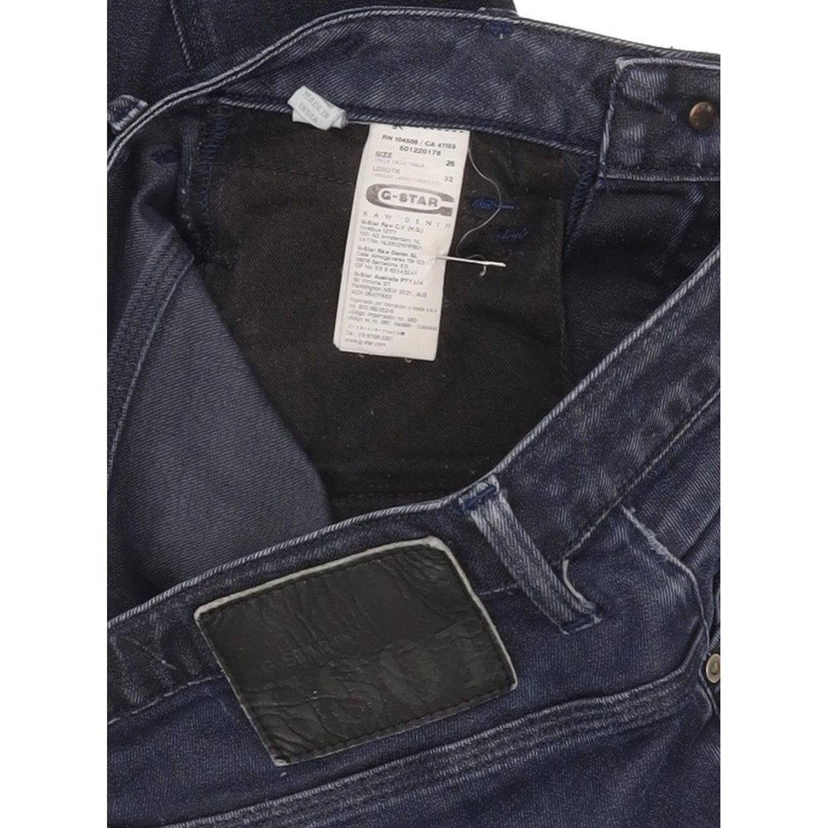 G-Star New Radar Women Navy Skinny Slim Stretch Jeans W26 L31