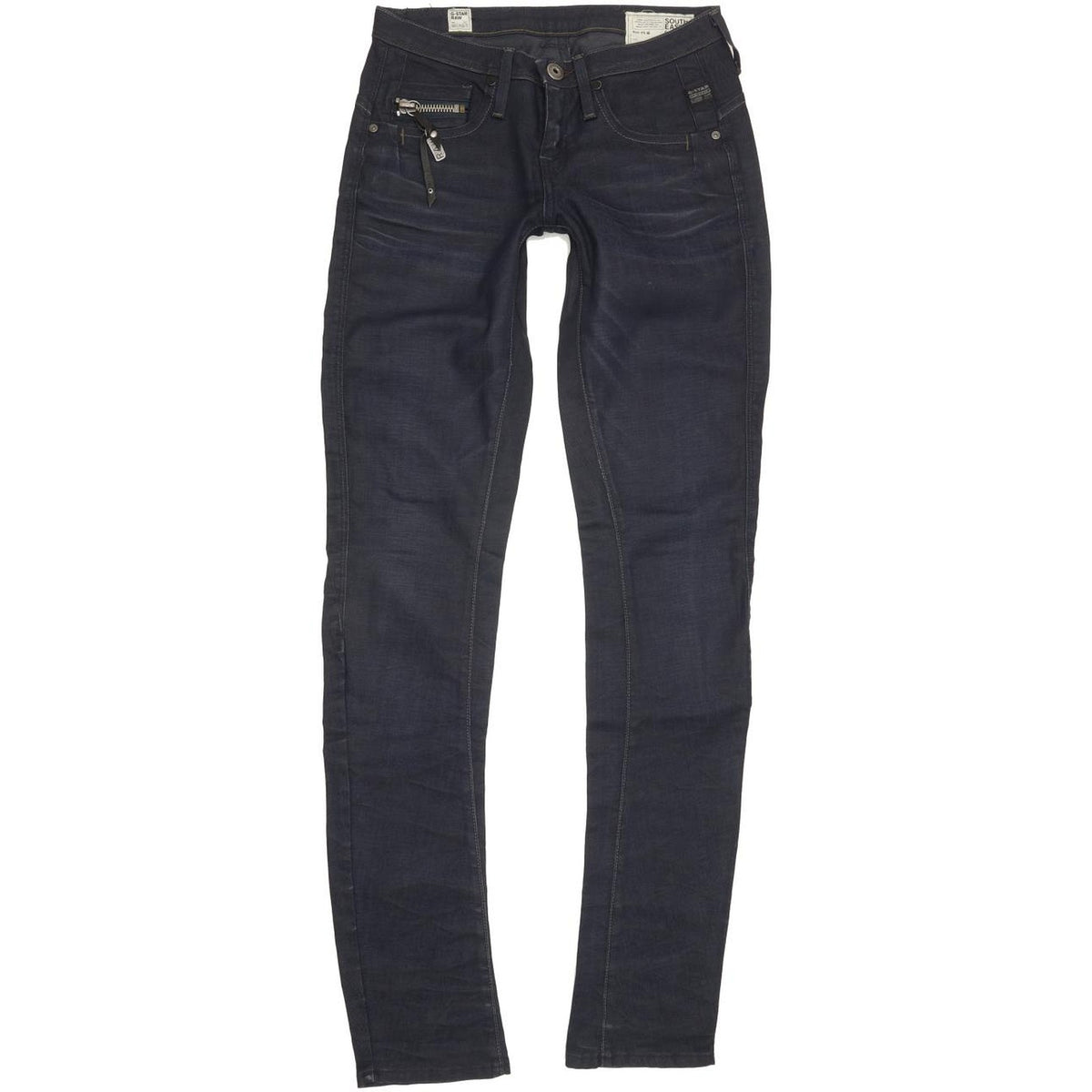 G-Star Ocean Women Navy Skinny Slim Stretch Jeans W26 L34