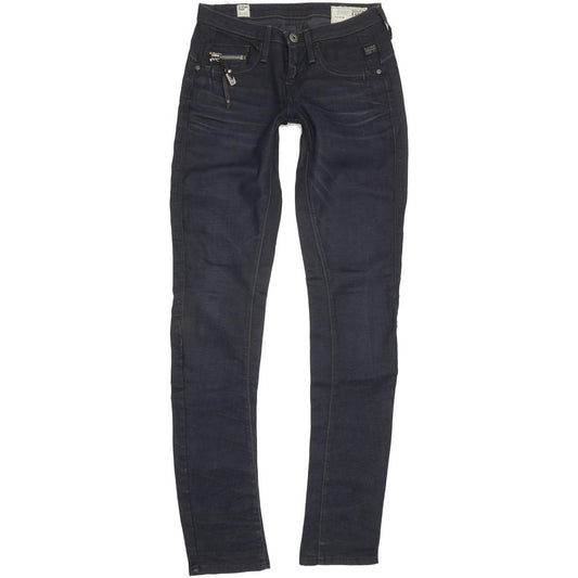 G-Star Ocean Women Navy Skinny Slim Stretch Jeans W26 L34