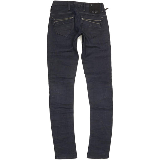 G-Star Ocean Women Navy Skinny Slim Stretch Jeans W26 L34