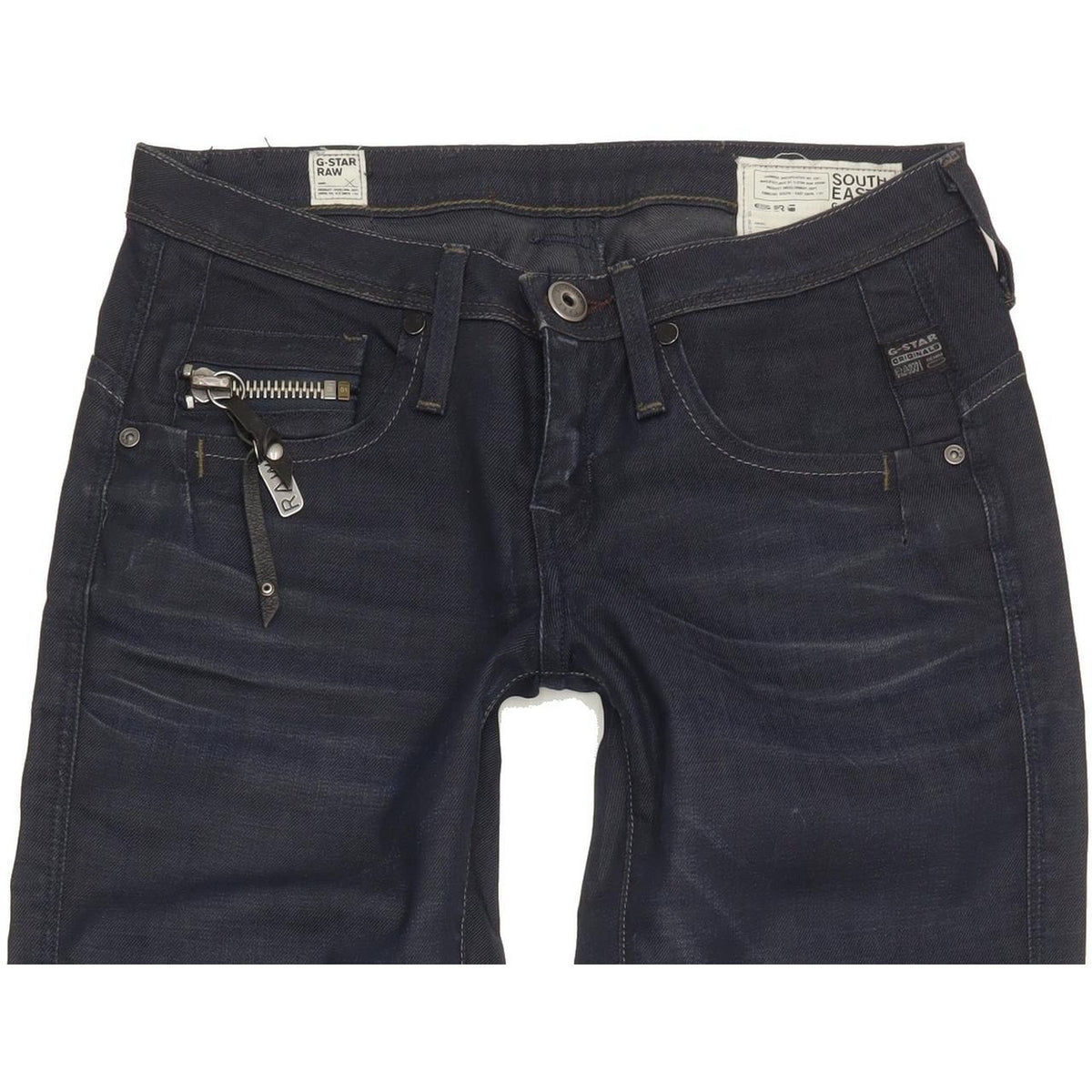 G-Star Ocean Women Navy Skinny Slim Stretch Jeans W26 L34
