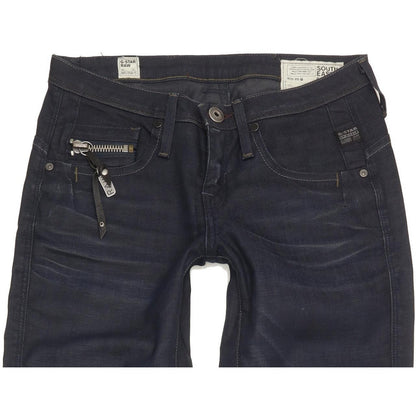 G-Star Ocean Women Navy Skinny Slim Stretch Jeans W26 L34