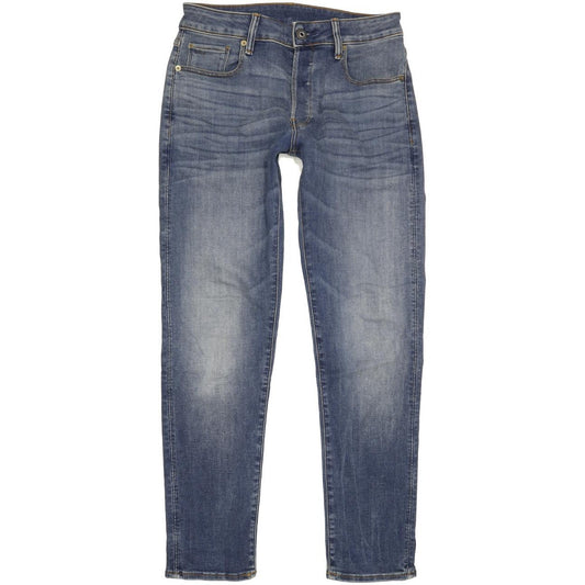 G-Star 3301 Men Blue Straight Slim Stretch Jeans W29 L30