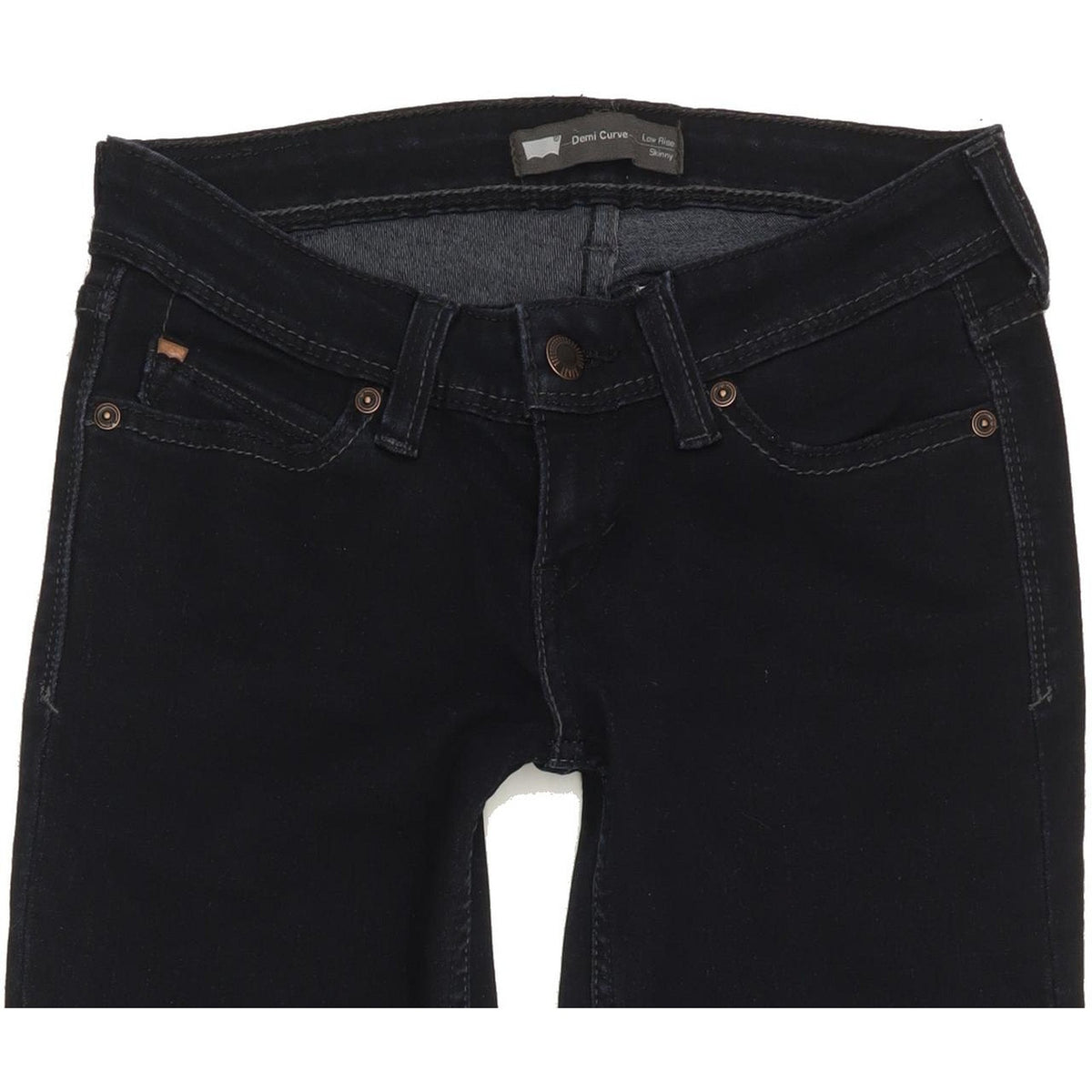 Levi's Demi Curve Women Navy Skinny Slim Stretch Jeans W26 L30