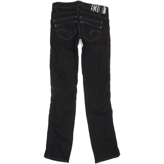 G-Star Saville Women Navy Straight Slim Stretch Jeans W28 L34