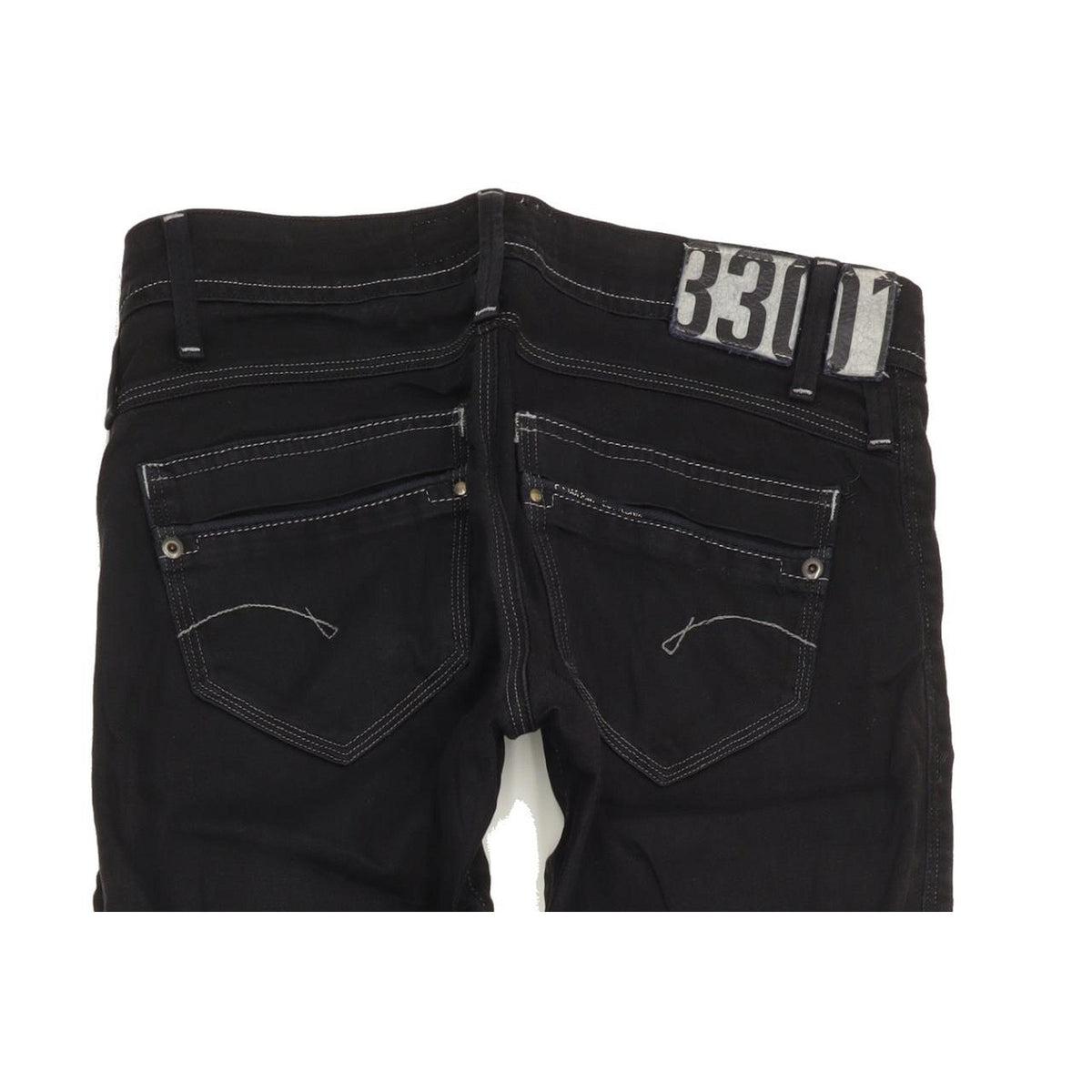 G-Star Saville Women Navy Straight Slim Stretch Jeans W28 L34