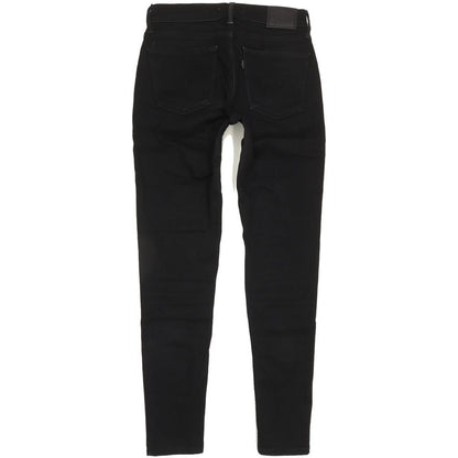 Levi's 710 Super Women Black Skinny Slim Stretch Jeans W27 L28