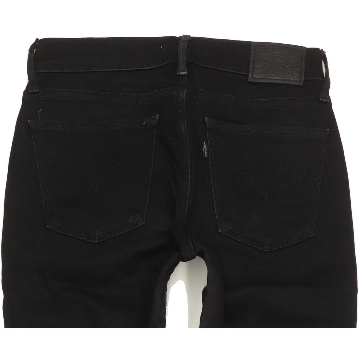 Levi's 710 Super Women Black Skinny Slim Stretch Jeans W27 L28