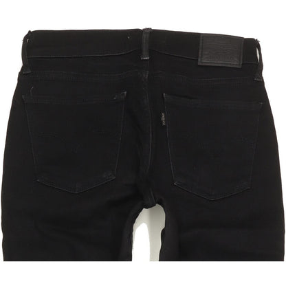 Levi's 710 Super Women Black Skinny Slim Stretch Jeans W27 L28