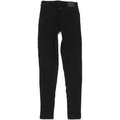 Levi's 721 Women Black Skinny Slim Stretch Jeans W24 L30