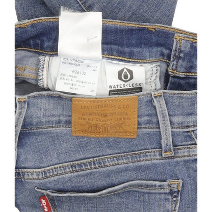 Levi's 710 Super Women Blue Skinny Slim Stretch Jeans W26 L32