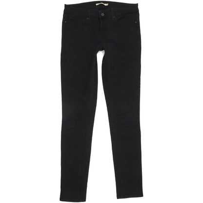 Levi's 711 Women Black Skinny Slim Stretch Jeans W28 L31