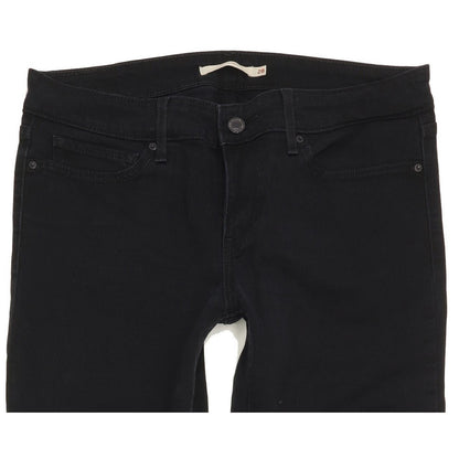 Levi's 711 Women Black Skinny Slim Stretch Jeans W28 L31