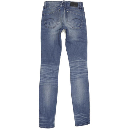 G-Star Lynn Women Blue Skinny Slim Stretch Jeans W25 L32