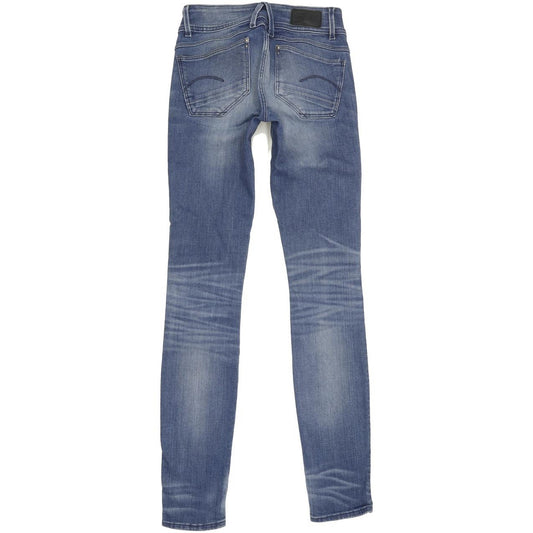 G-Star Lynn Women Blue Skinny Slim Stretch Jeans W25 L32