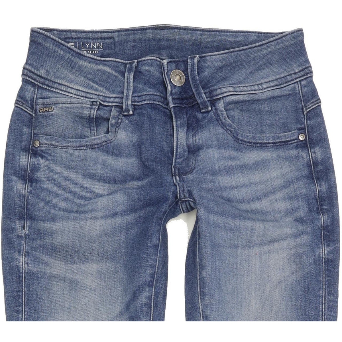 G-Star Lynn Women Blue Skinny Slim Stretch Jeans W25 L32