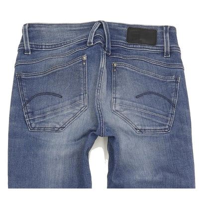 G-Star Lynn Women Blue Skinny Slim Stretch Jeans W25 L32