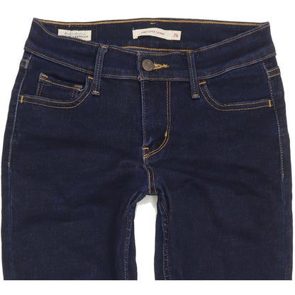 Levi's 710 Super Women Blue Skinny Slim Stretch Jeans W26 L32