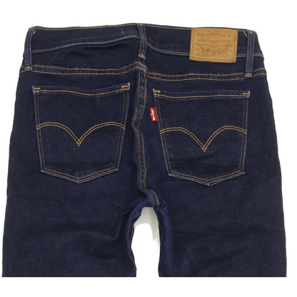 Levi's 710 Super Women Blue Skinny Slim Stretch Jeans W26 L32