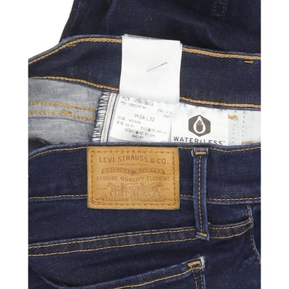 Levi's 710 Super Women Blue Skinny Slim Stretch Jeans W26 L32