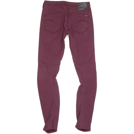G-Star Arc 3D Super Women Purple Skinny Slim Stretch Jeans W30 L30