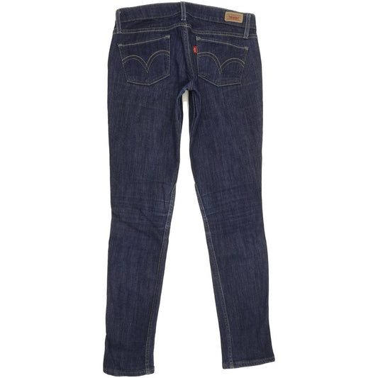 Levi's 524 Women Blue Skinny Slim Stretch Jeans W28 L30