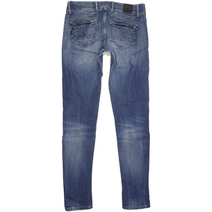 G-Star Women Blue Straight Slim Stretch Jeans W30 L34