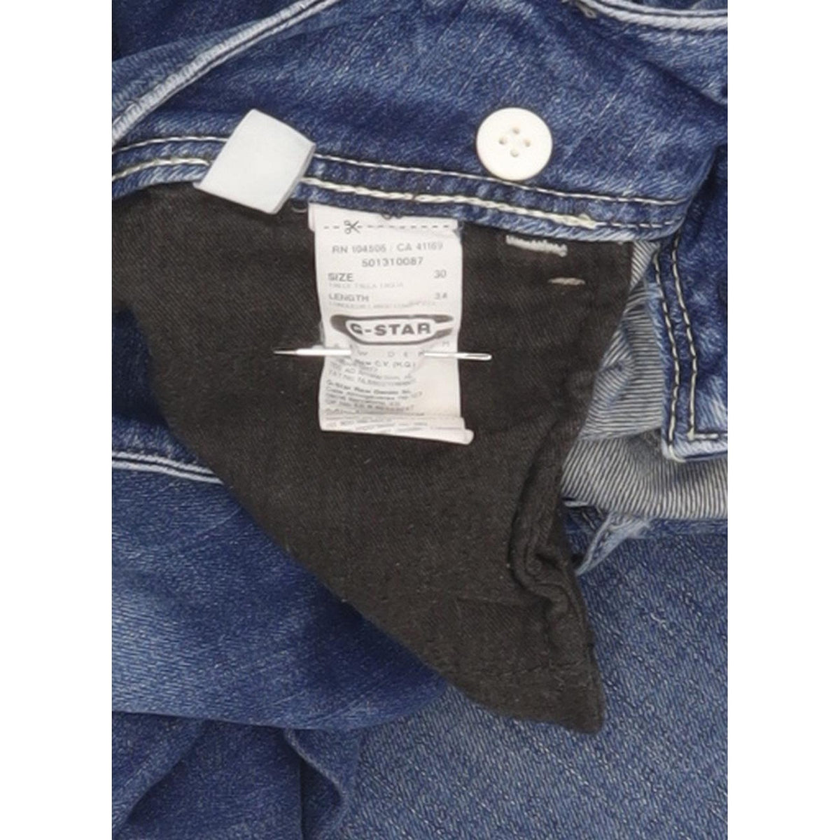 G-Star Women Blue Straight Slim Stretch Jeans W30 L34