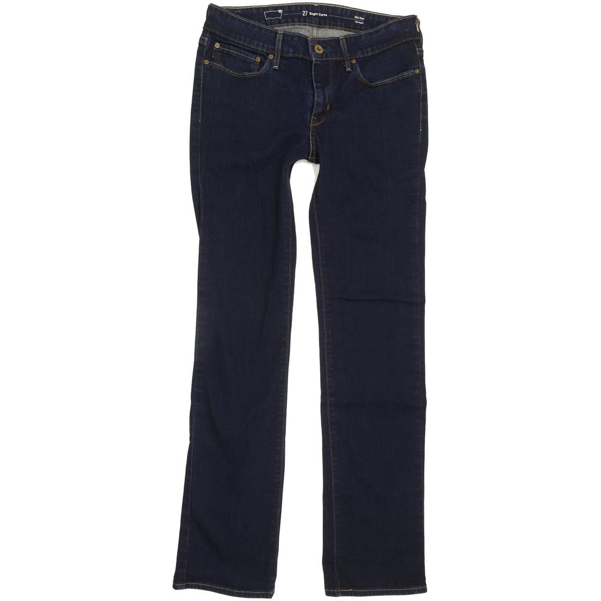 Levi's Slight Curve Women Blue Straight Slim Stretch Jeans W27 L30