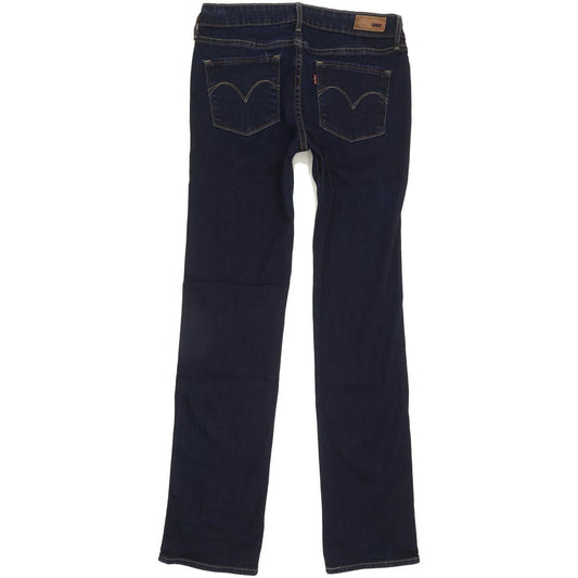 Levi's Slight Curve Women Blue Straight Slim Stretch Jeans W27 L30