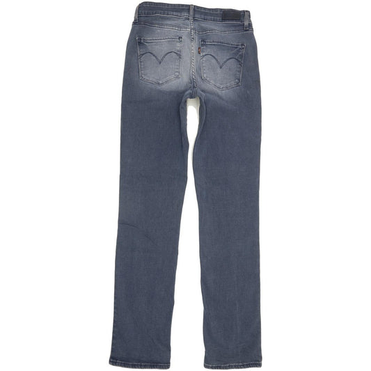 Levi's Demi Curve Women Blue Straight Slim Stretch Jeans W27 L31