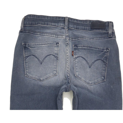 Levi's Demi Curve Women Blue Straight Slim Stretch Jeans W27 L31