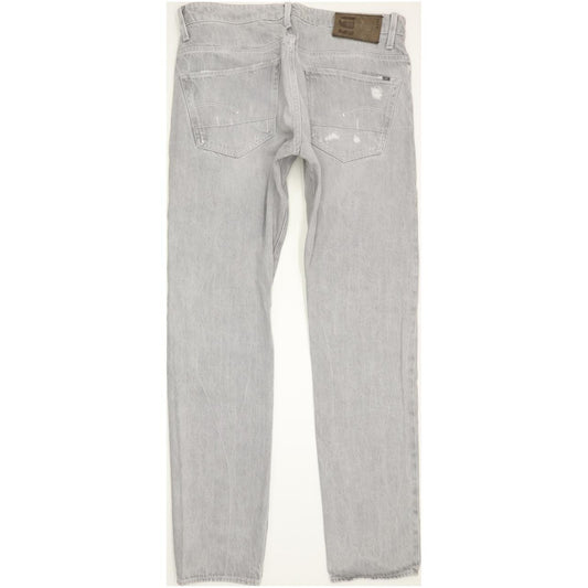 G-Star 3301 Men Grey Tapered Regular Jeans W33 L33