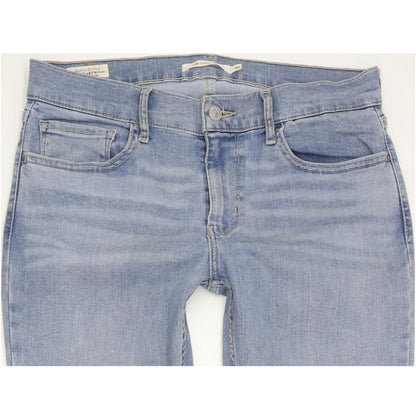 Levi's 710 Super Women Blue Skinny Slim Stretch Jeans W30 L34