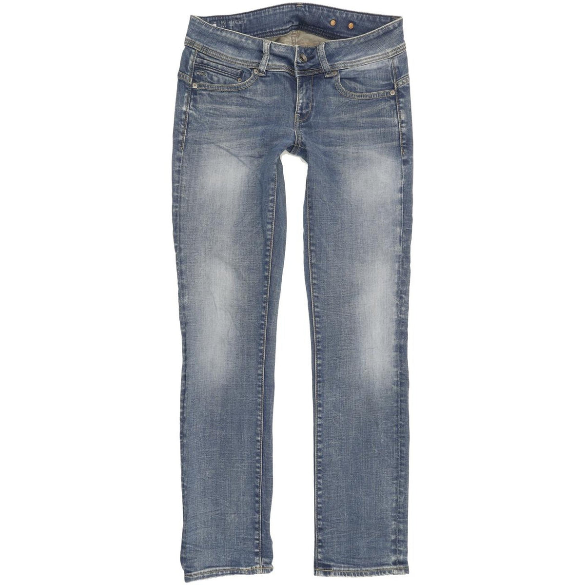 G-Star Midge Saddle Women Blue Straight Slim Stretch Jeans W30 L31