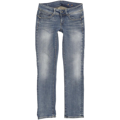 G-Star Midge Saddle Women Blue Straight Slim Stretch Jeans W30 L31