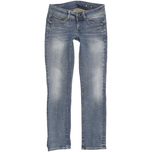 G-Star Midge Saddle Women Blue Straight Slim Stretch Jeans W30 L31