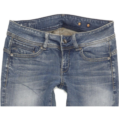 G-Star Midge Saddle Women Blue Straight Slim Stretch Jeans W30 L31