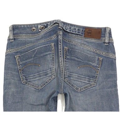 G-Star Midge Saddle Women Blue Straight Slim Stretch Jeans W30 L31