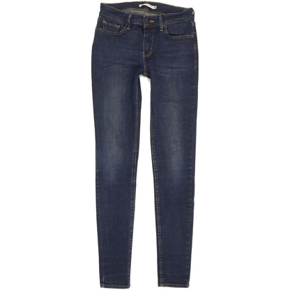 Levi's 710 Super Women Blue Skinny Slim Stretch Jeans W28 L30