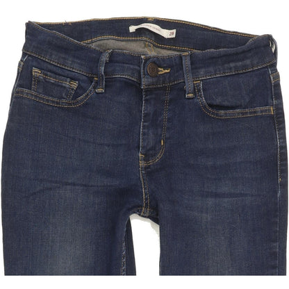 Levi's 710 Super Women Blue Skinny Slim Stretch Jeans W28 L30