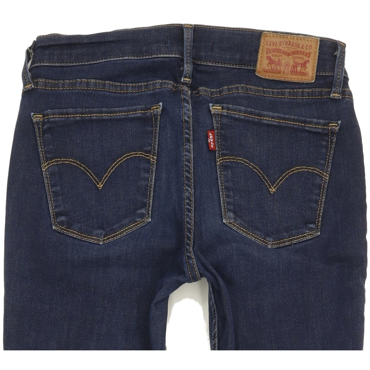 Levi's 710 Super Women Blue Skinny Slim Stretch Jeans W28 L30