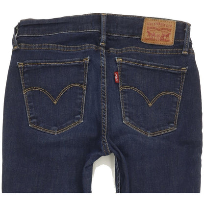 Levi's 710 Super Women Blue Skinny Slim Stretch Jeans W28 L30