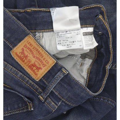 Levi's 710 Super Women Blue Skinny Slim Stretch Jeans W28 L30