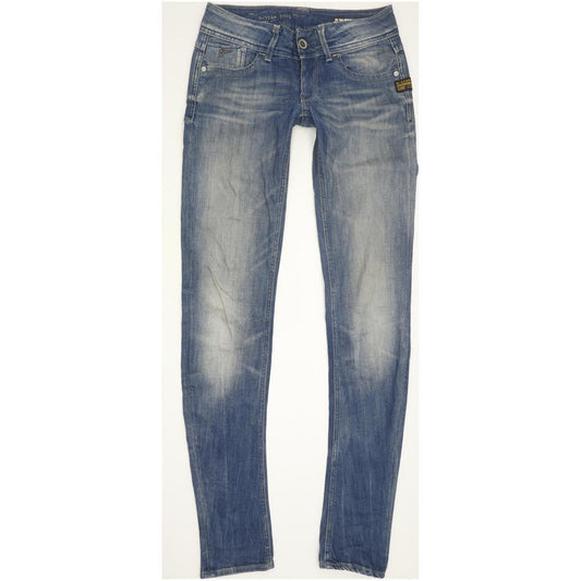 G-Star Lynn Women Blue Skinny Slim Stretch Jeans W26 L34