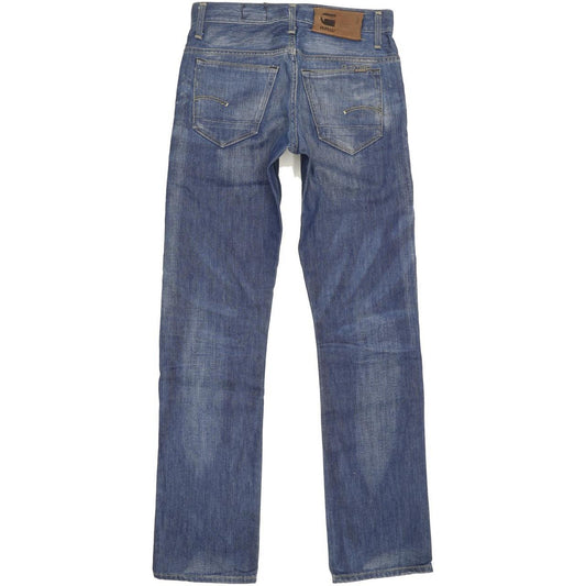 G-Star 3301 Men Blue Straight Slim Jeans W29 L32