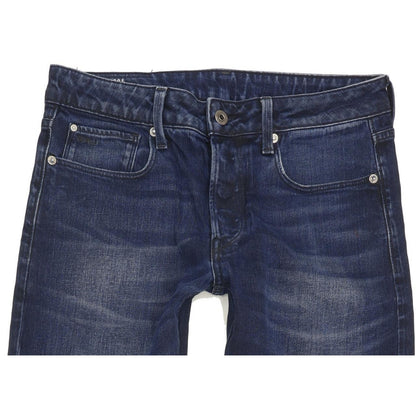 G-Star 3301 Men Blue Straight Slim Stretch Jeans W30 L32